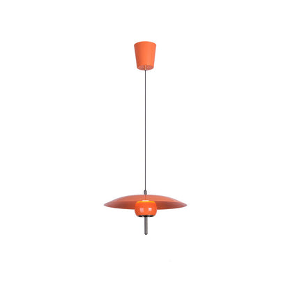 Contemporary Scandinavian Frisbee Aluminum Iron Lampshade LED Pendant Light For Dining Room