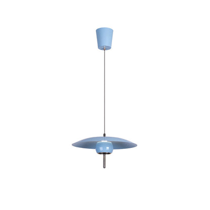 Contemporary Scandinavian Frisbee Aluminum Iron Lampshade LED Pendant Light For Dining Room