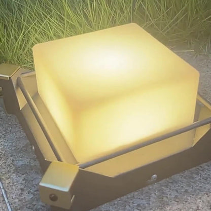 Modern Minimalist Waterproof Stainless Steel PC Columnar Solar LED Outdoor Light For Garden