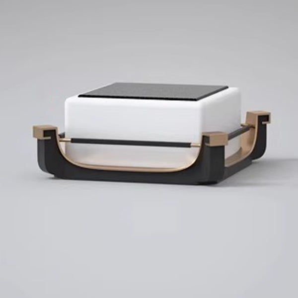 Modern Minimalist Waterproof Stainless Steel PC Columnar Solar LED Outdoor Light For Garden