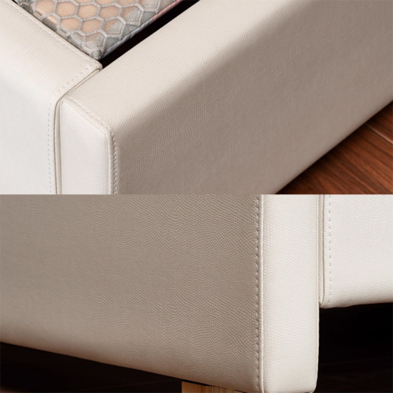 Eco-Friendly Microfiber Leather Tufted Beige Bed Frame - French Style Sustainable Customizable And Stylish For Your Bedroom