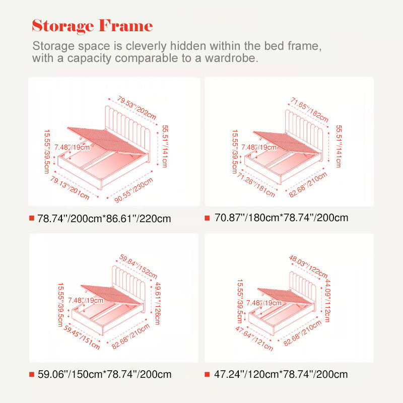 Modern Cream Soft Upholstered Headboard Fabric Bed Frame - Minimalist Elegant Clean Edges Bed For Your Bedroom