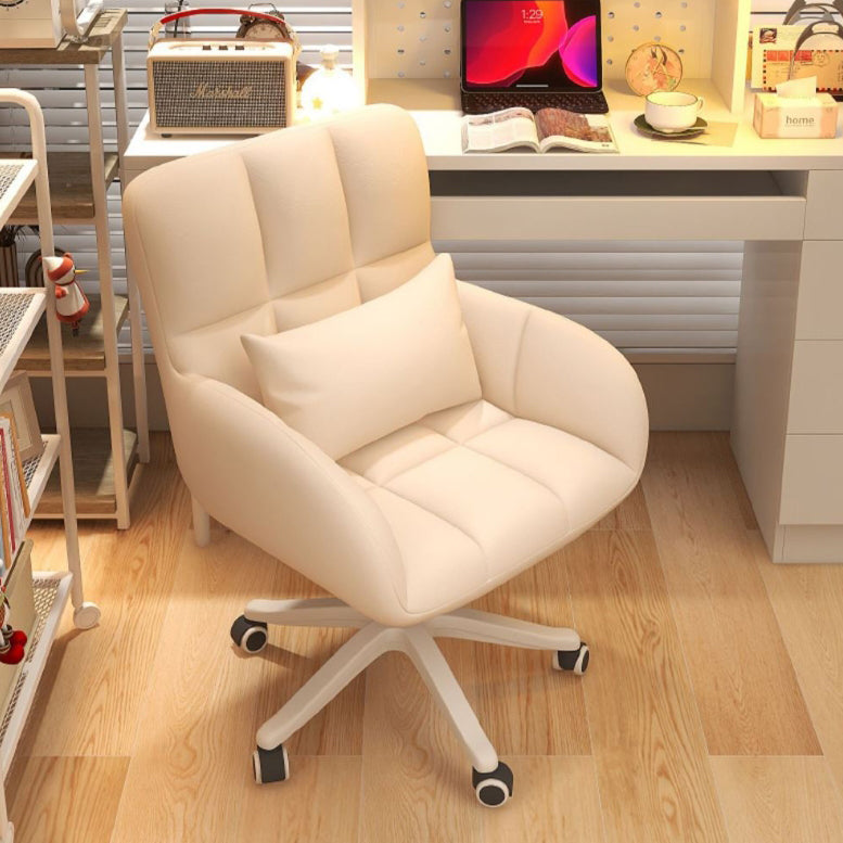 Modern Minimalist Velvet & Metal Square Padded Vanity Stool With Swivel & Height Adjustment For Bedroom