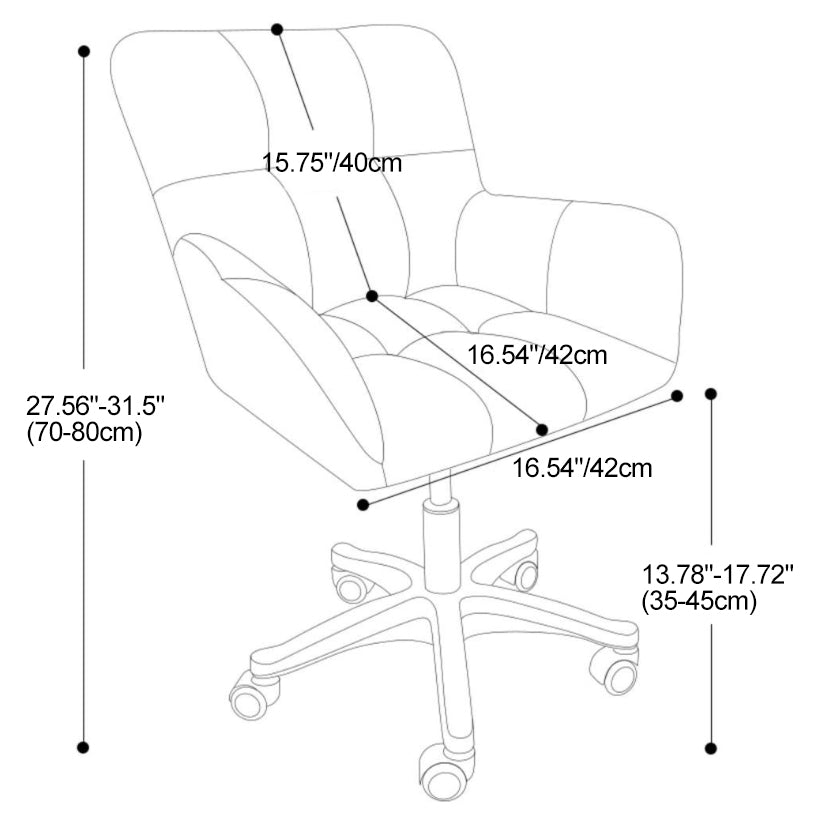 Modern Minimalist Velvet & Metal Square Padded Vanity Stool With Swivel & Height Adjustment For Bedroom
