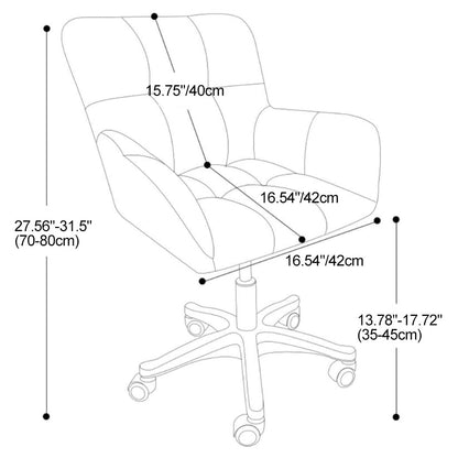 Modern Minimalist Velvet & Metal Square Padded Vanity Stool With Swivel & Height Adjustment For Bedroom