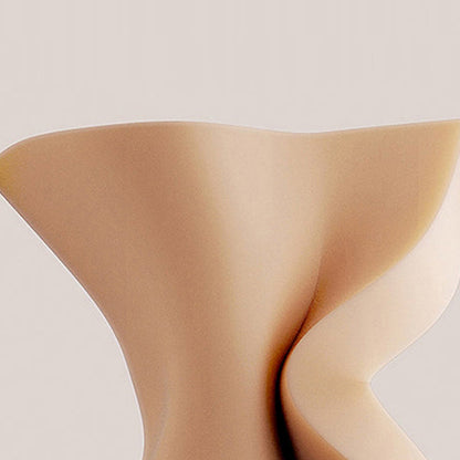 Modern Minimalist Leather Round Cushion Dining Chair With Backrest For Kitchen Or Dining Room