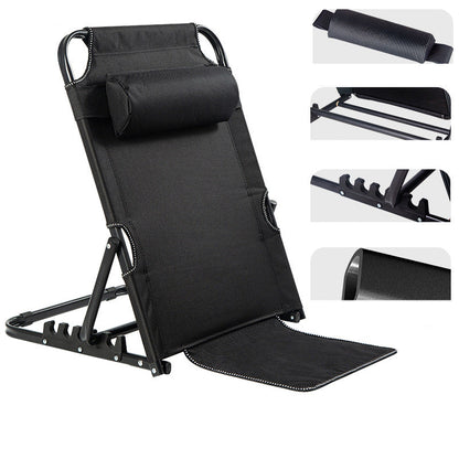 Modern Minimalist Fabric & Steel Rectangular Back Chair With Adjustable Recline & Armrests For Living Room & Bedroom