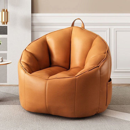 Contemporary Nordic Tech Fabric EPS Bean Bag Lazy Sofa With Backrest & Footrest For Living Room & Bedroom