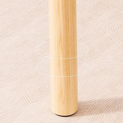Contemporary Nordic Lambswool Tech Fabric Wood Cloud Vanity Stool With Footrest For Bedroom