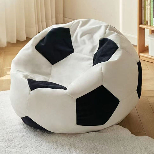 Contemporary Creative Faux Leather EPP EPS Football Portable Washable Bean Bag Lazy Sofa For Living Room And Bedroom