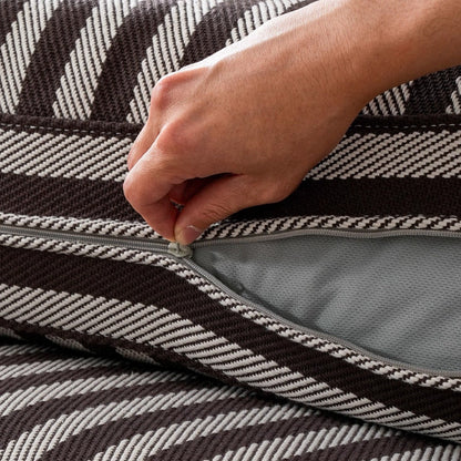 Removable Cover Sofa with Birch Frame – Elegant French 3/4-Seater Accent Chair for Living Room