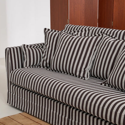 Removable Cover Sofa with Birch Frame – Elegant French 3/4-Seater Accent Chair for Living Room