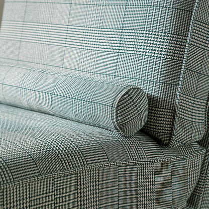 High Resilience Easy-Clean Cover Accent Chair with Birch Frame - Retro Fabric Sofa for Living Room or Study