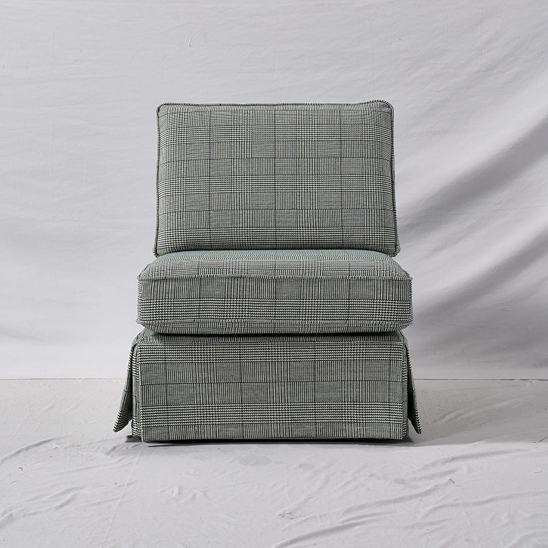 High Resilience Easy-Clean Cover Accent Chair with Birch Frame - Retro Fabric Sofa for Living Room or Study