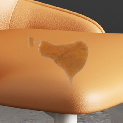 Contemporary Nordic Square Rectangle Upholstered Artificial Leather Carbon Steel Dining Chair Backrest For Dining Room