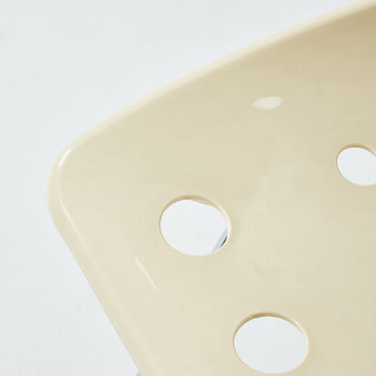 Contemporary Creative Rectangle Cheese Shape Carbon Steel Frame PP Dining Chair Backrest For Dining Room