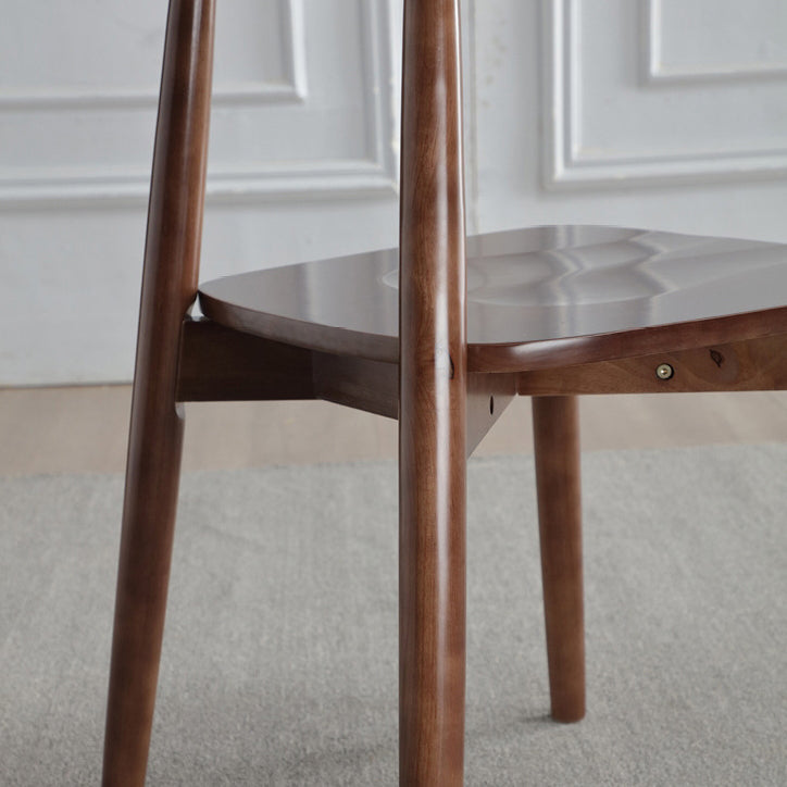 Modern Minimalist Square Wood Frame Microfiber Leather Dining Chair Backrest For Dining Room