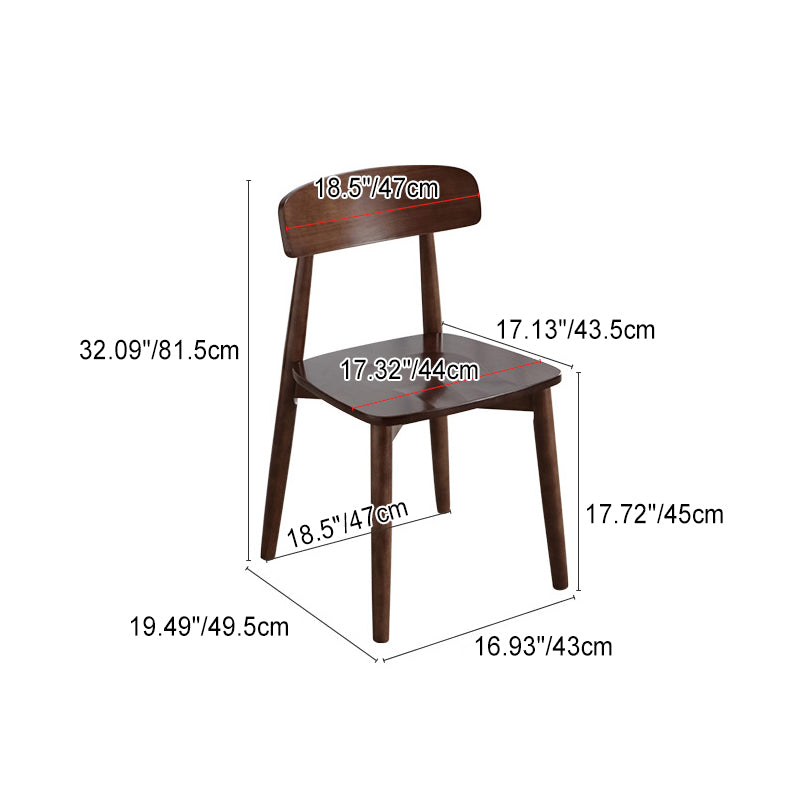 Modern Minimalist Square Wood Frame Microfiber Leather Dining Chair Backrest For Dining Room