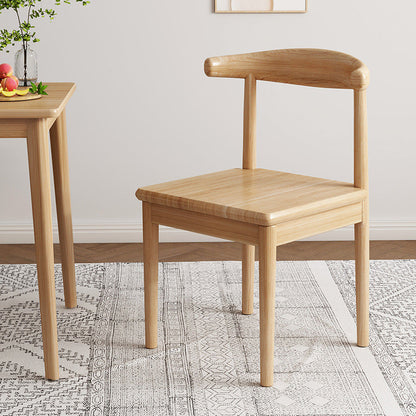 Contemporary Nordic Cow Corner Shape Square Upholstered Cotton Linen Fabric PU Leather Steel Frame Dining Chair Backrest For Dining Room