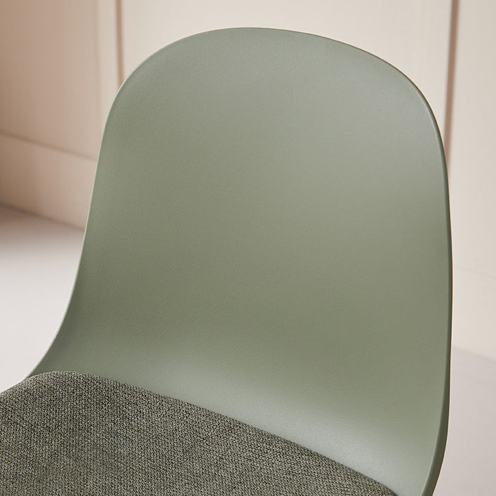 Modern Minimalist Square Plastic Dining Chair Backrest For Dining Room