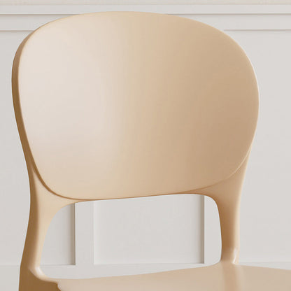 Modern Minimalist Square PP Plastic Dining Chair Backrest For Dining Room