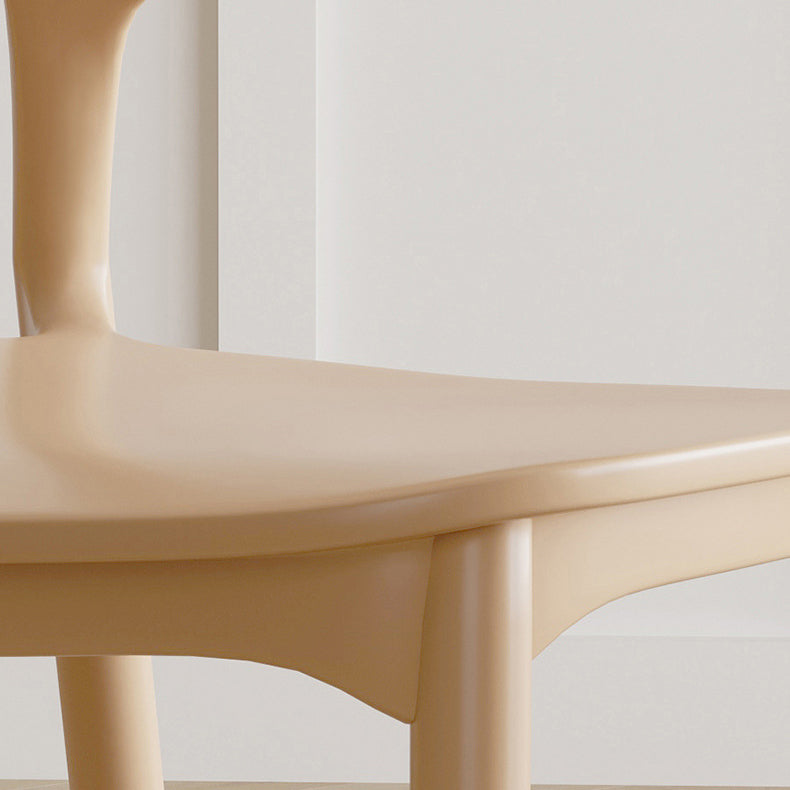 Modern Minimalist Square PP Plastic Dining Chair Backrest For Dining Room