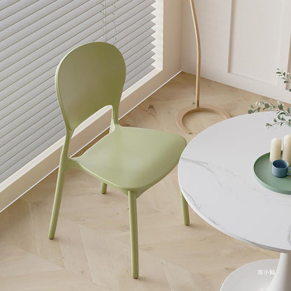 Modern Minimalist Square PP Plastic Dining Chair Backrest For Dining Room