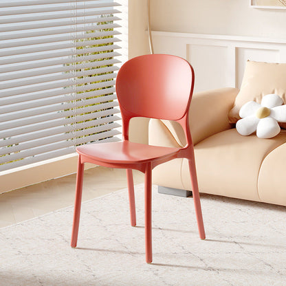 Modern Minimalist Square PP Plastic Dining Chair Backrest For Dining Room