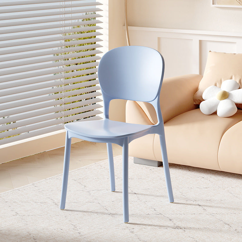 Modern Minimalist Square PP Plastic Dining Chair Backrest For Dining Room