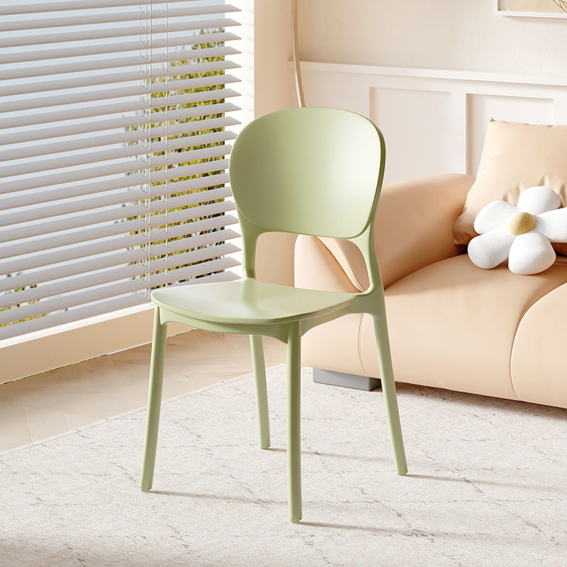 Modern Minimalist Square PP Plastic Dining Chair Backrest For Dining Room