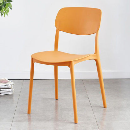 Contemporary Nordic Square PP Plastic Dining Chair Backrest For Dining Room