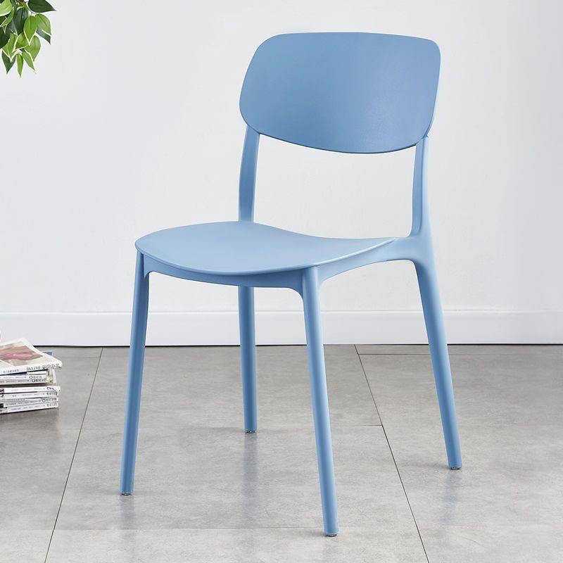 Contemporary Nordic Square PP Plastic Dining Chair Backrest For Dining Room