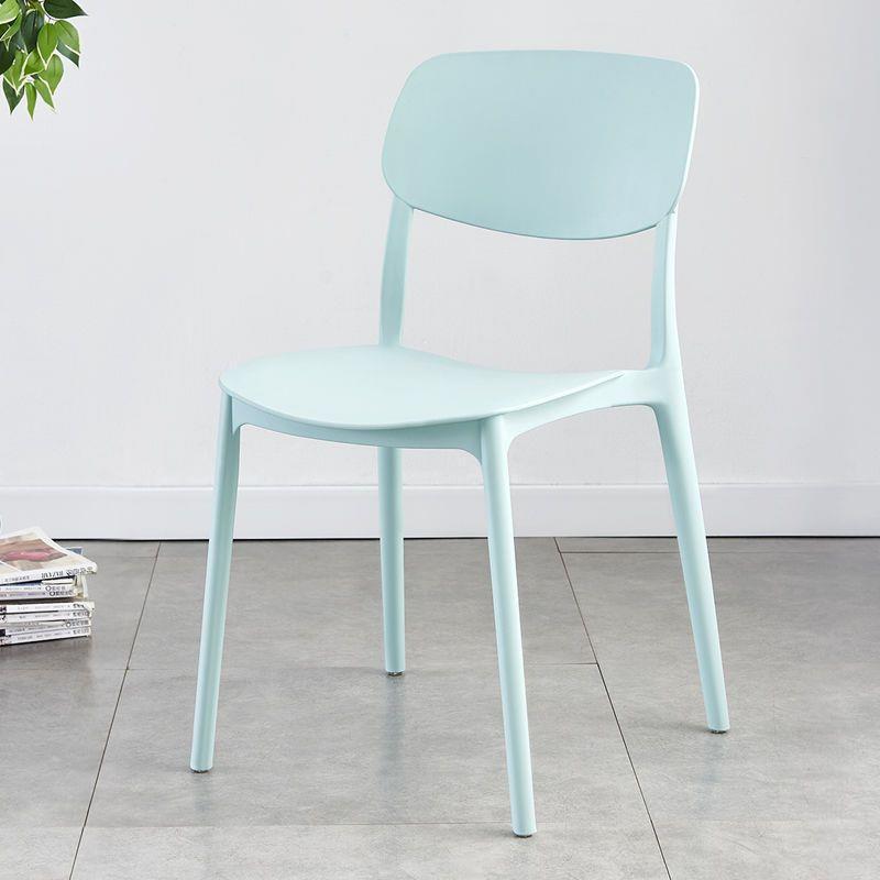 Contemporary Nordic Square PP Plastic Dining Chair Backrest For Dining Room