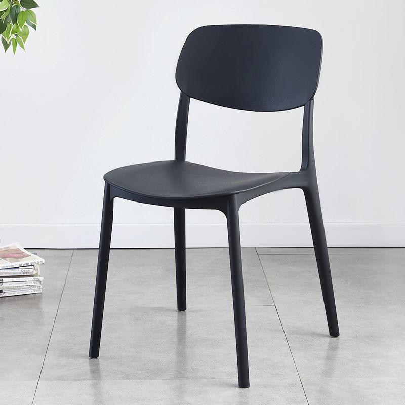 Contemporary Nordic Square PP Plastic Dining Chair Backrest For Dining Room