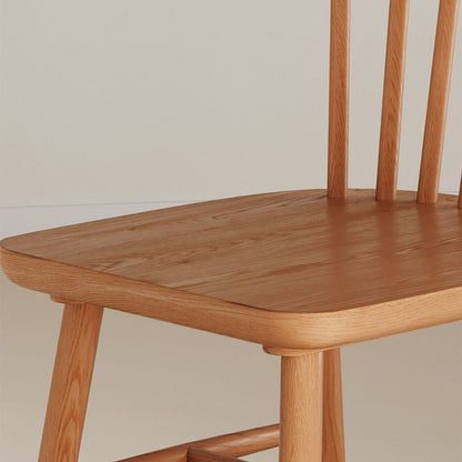 Modern Minimalist Square Solid Wood Dining Chair Backrest For Dining Room