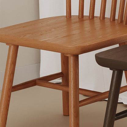 Modern Minimalist Square Solid Wood Dining Chair Backrest For Dining Room