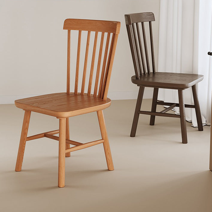 Modern Minimalist Square Solid Wood Dining Chair Backrest For Dining Room