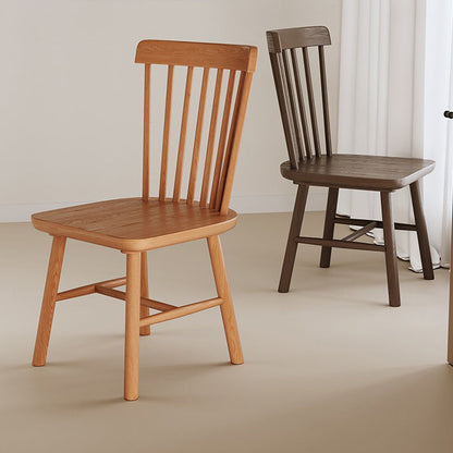 Modern Minimalist Square Solid Wood Dining Chair Backrest For Dining Room