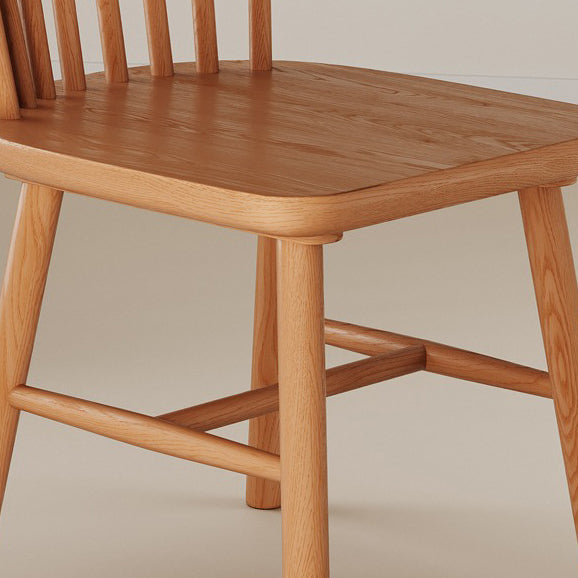 Modern Minimalist Square Solid Wood Dining Chair Backrest For Dining Room