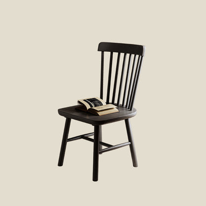 Modern Minimalist Square Solid Wood Dining Chair Backrest For Dining Room
