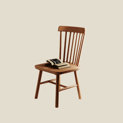 Modern Minimalist Square Solid Wood Dining Chair Backrest For Dining Room