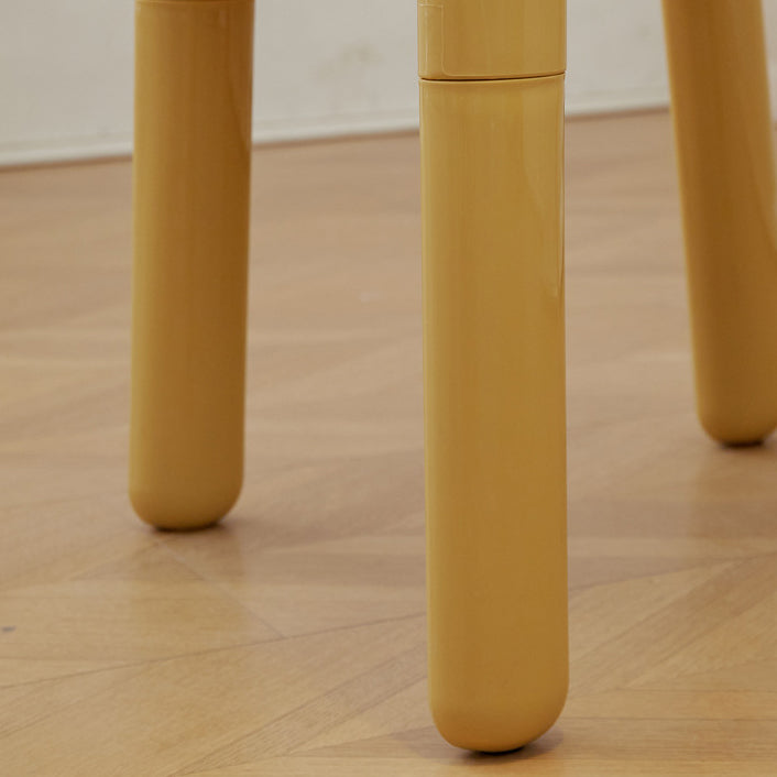 Modern Mid-Century Square Plastic Dining Chair Backrest For Dining Room