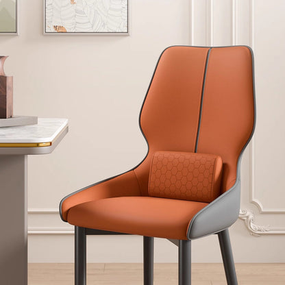 Modern Luxury Cat Paw Leather Stainless Steel Dining Chair Backrest For Dining Room