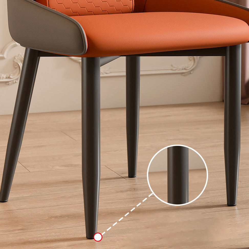 Modern Luxury Cat Paw Leather Stainless Steel Dining Chair Backrest For Dining Room