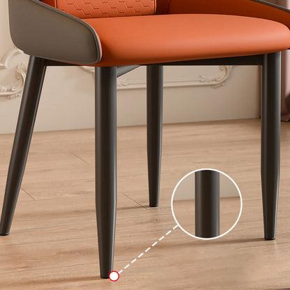 Modern Luxury Cat Paw Leather Stainless Steel Dining Chair Backrest For Dining Room