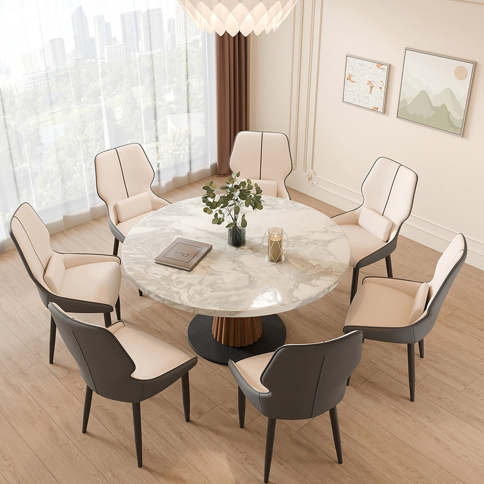 Modern Luxury Cat Paw Leather Stainless Steel Dining Chair Backrest For Dining Room