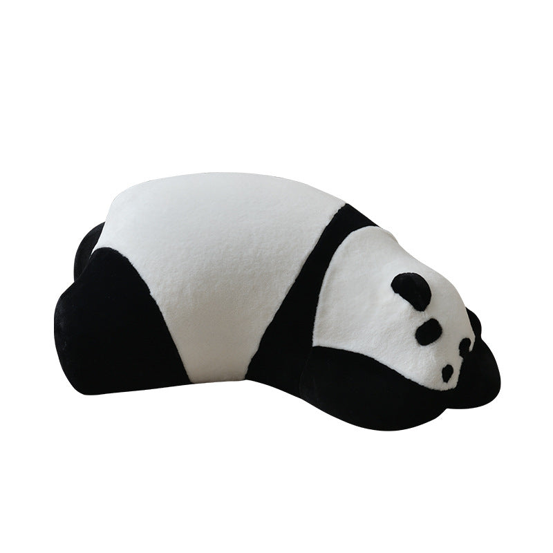 Contemporary Nordic Kids Lying Panda Velvet Sponge Sofa Backrest For Bedroom