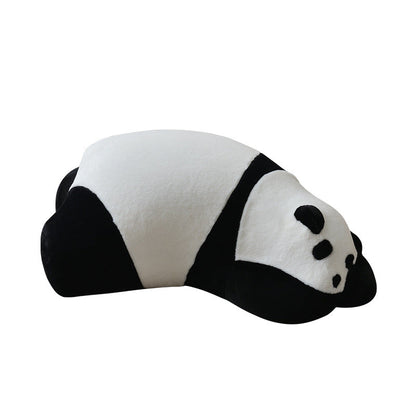 Contemporary Nordic Kids Lying Panda Velvet Sponge Sofa Backrest For Bedroom