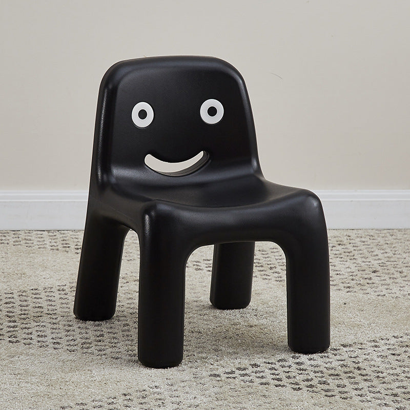 Contemporary Scandinavian Kids Smile Square PE Low Chair Backrest Armless For Living Room