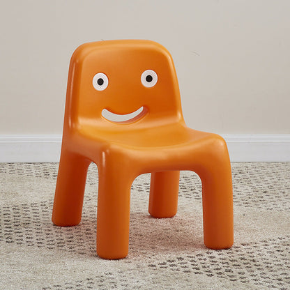 Contemporary Scandinavian Kids Smile Square PE Low Chair Backrest Armless For Living Room